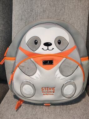 BabbleRoo Toddler Backpack Kids Back Pack Water Resistant - Stevie The Sloth 12"